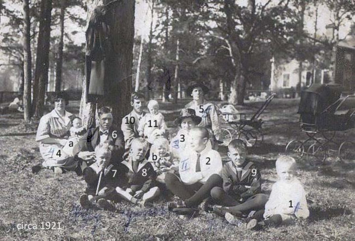 Farmor på picknick